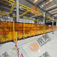 Steel column PC board fence protection