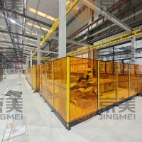 Steel column PC board fence protection