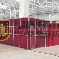 Protective fence for large equipment protective fence for arc welding room