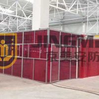 Protective fence for large equipment protective fence for arc welding room